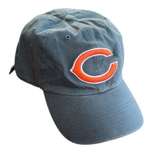‘47 Brand Chicago Bears Clean Up Dad Hat Navy Blue Orange C Logo Adjustable OS